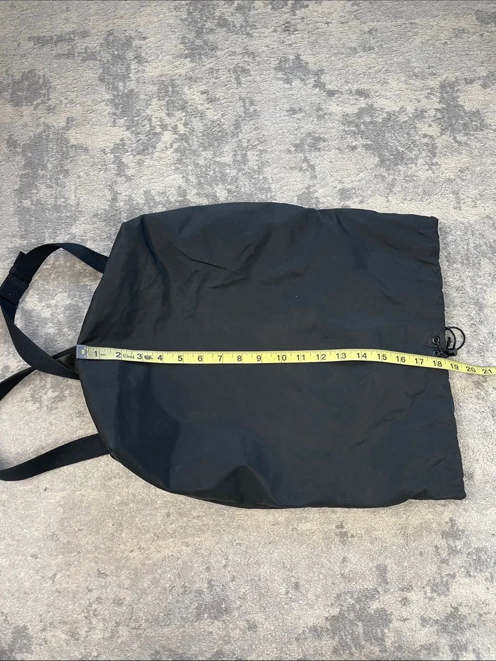 The Row Dima Drawstring Backpack Black Designer Quiet Luxury Minimalist